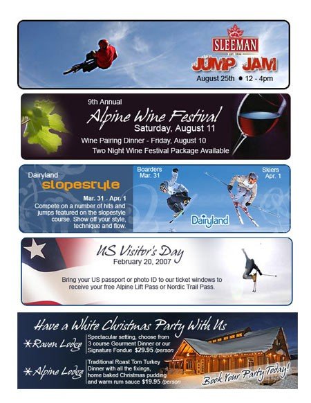Mount Washington Alpine Resort Banners