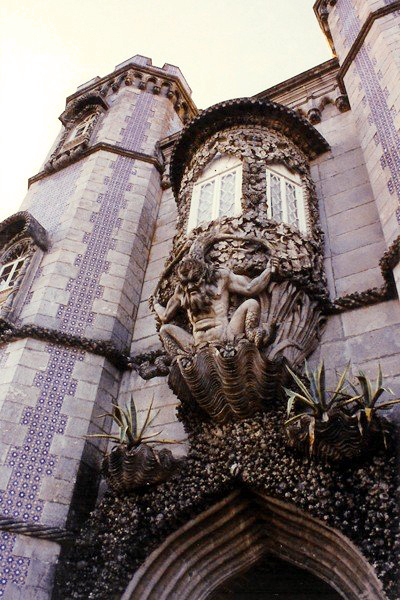 A part of the Palacio da Pena Palace, Portugal